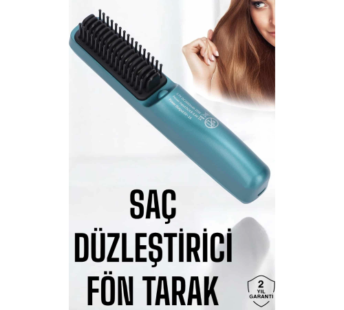 Sıkı Dişli Taşınabilir İyon Özelliği Seyahat Tipi Saç Düzleştirici Fön Tarak Sıkı Dişli Taşınabilir İyon Özelliği Seyahat Tipi Saç Düzleştirici Fön Tarak