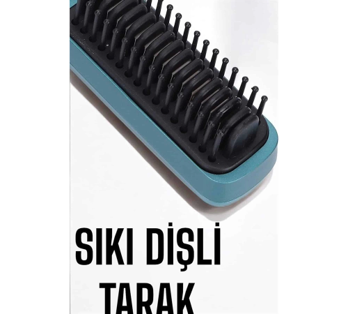 Sıkı Dişli Taşınabilir İyon Özelliği Seyahat Tipi Saç Düzleştirici Fön Tarak
