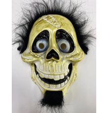 Siyah Peluş Saçlı Coco Hector Rivera Maskesi 25x23 Cm