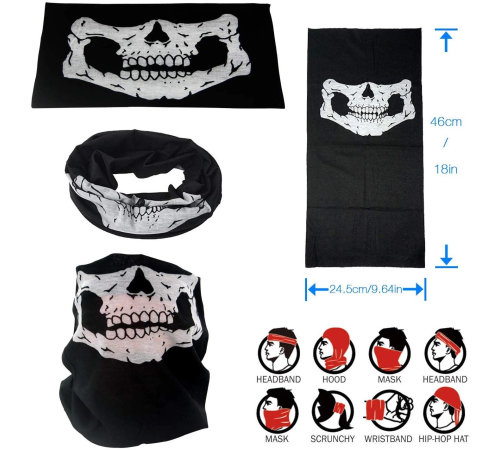 Motorcu Boyunluk Baf Buff Bandana 25x48 Cm Model 7