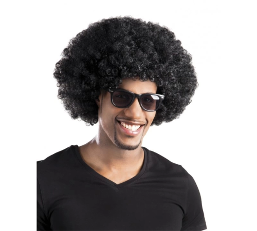 Siyah Renk Kıvırcık Afro Bonus Peruk Parti Peruğu Siyah Renk Kıvırcık Afro Bonus Peruk Parti Peruğu