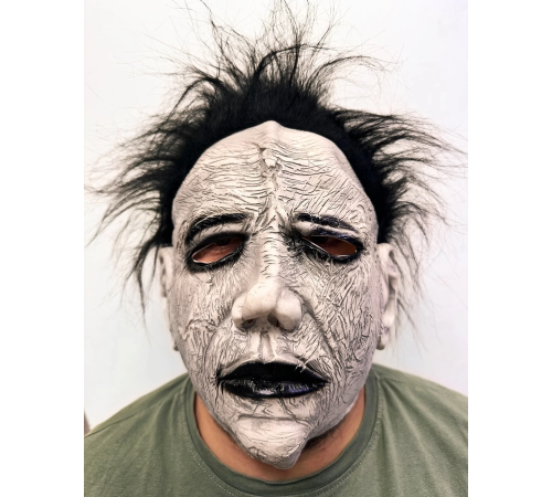 Siyah Saçlı Michael Myers Lateks Yüze Tam Yapışan Et Maske Korku Maskesi Siyah Saçlı Michael Myers Lateks Yüze Tam Yapışan Et Maske Korku Maskesi