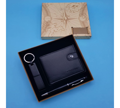 Siyah Touchpen Kalem Anahtarlık Ve Cüzdan