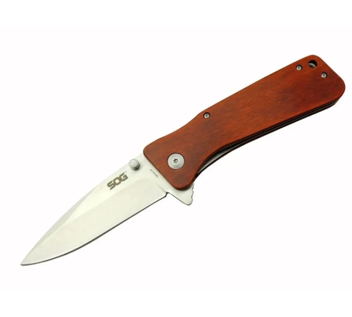 Sog Twı24-cp Rd Outdoor Çakı 23 Cm - Ahşap Saplı, Otomatik, Kılıflı, Kemerlikli