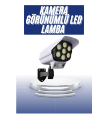 Solar Bahçe Lambası Uzaktan Kumandalı Kamera Görünümlü Hareket Sensörlü