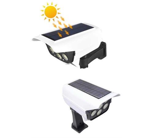 Solar Bahçe Lambası Uzaktan Kumandalı Kamera Görünümlü Hareket Sensörlü