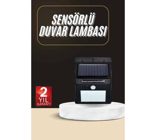 Solar Dekoratif Lambası Sensörlü Led Işık Bahçe Aydınlatma