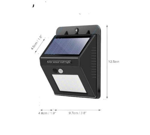 Solar Güneş Enerji Panelli Sensörlü Lamba Enerji Tasarruflu