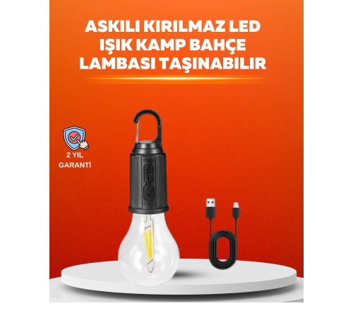 Su Geçirmez Dış Mekan LED Çadır Işığı Su Geçirmez Dış Mekan LED Çadır Işığı