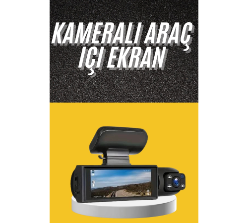 Sürüş Kamerası Video Kaydedici Hareket Algılama Gece Görüşlü