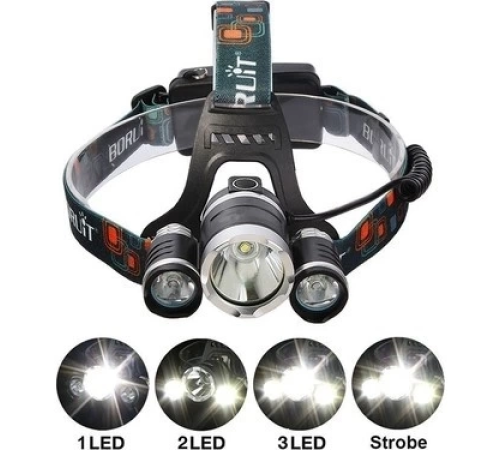 T6 Kafa Feneri 5000 Lumens 3xcree Xm-t6+2r5 Lamba Led Kamp Lambası T6 Kafa Feneri 5000 Lumens 3xcree Xm-t6+2r5 Lamba Led Kamp Lambası