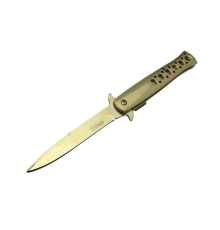 Tac-force 1111a T-lite Gold Kamp / Av Çakısı 23cm- Yarı Otomatik, Metal Sap, Kemerlikli