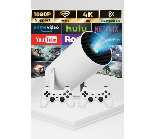 Taşınabilir Android Projeksiyon Ayaklı Çift Kollu 4K Çözünürlüklü Sinema Projeksiyonu Taşınabilir Android Projeksiyon Ayaklı Çift Kollu 4K Çözünürlüklü Sinema Projeksiyonu
