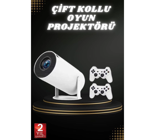 Taşınabilir Android Projeksiyon Ayaklı Çift Kollu 4K Çözünürlüklü Sinema Projeksiyonu Taşınabilir Android Projeksiyon Ayaklı Çift Kollu 4K Çözünürlüklü Sinema Projeksiyonu