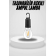 Taşınabilir Askılı Ampul Kamp Lambası Askılı Type-C Şarjlı Bahçe Lambası