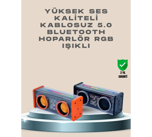 Taşınabilir Bluetooth Hoparlör – LED Işıklarla Taşınabilir Bluetooth Hoparlör – LED Işıklarla