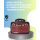Taşınabilir Bluetooth Hoparlör – Modern Teknoloji ile Nostaljik Radyo Deneyimi, FM/AM Fonksiyonu