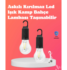 Taşınabilir Sıcak Işık Yayan Kamp Lambası