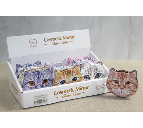 Taşlı Kedi El Aynası Alk3749 Taşlı Kedi El Aynası Alk3749