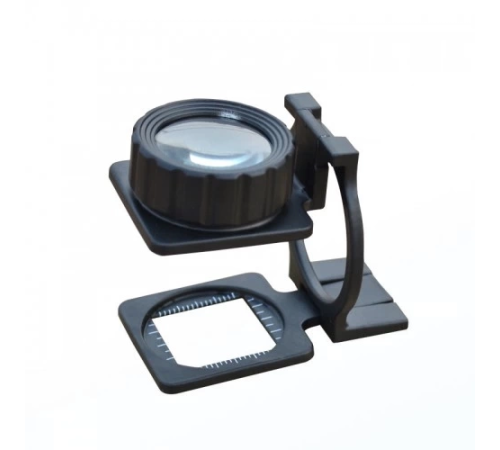 Tekstilciler Için  Kumaş Kontrolü Büyüteç,katlanan, Metal 15x Büyütme