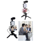Telefon Tutucu Led Işıklı Kumandalı Mikrofon Telefon Vlog Video Kayıt