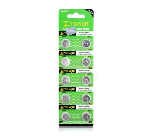 TıanQıu Ag10 Lr1130/389 Alkalin 10'lu Düğme Pil