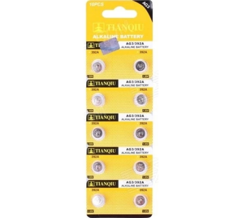 TıanQıu Ag3 Lr41/392 Alkalin 10'lu Düğme Pil TıanQıu Ag3 Lr41/392 Alkalin 10'lu Düğme Pil