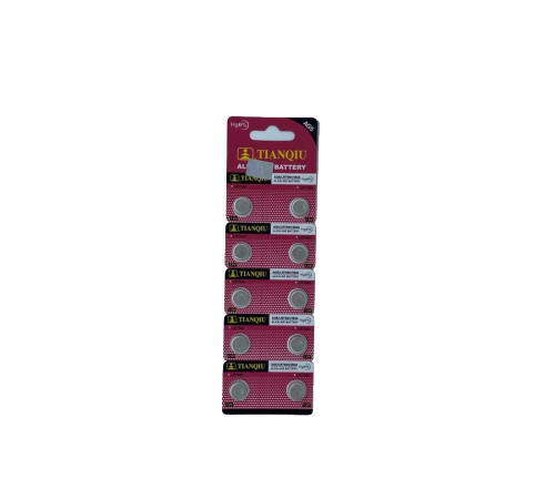 TıanQıu Ag5 Lr754/393 Alkalin 10'lu Düğme Pil TıanQıu Ag5 Lr754/393 Alkalin 10'lu Düğme Pil