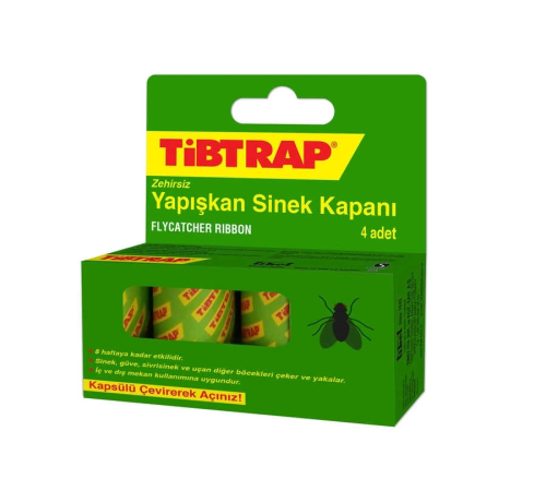 Tibtrap Yapışkan Sinek Kapanı 4 Lü Tibtrap Yapışkan Sinek Kapanı 4 Lü