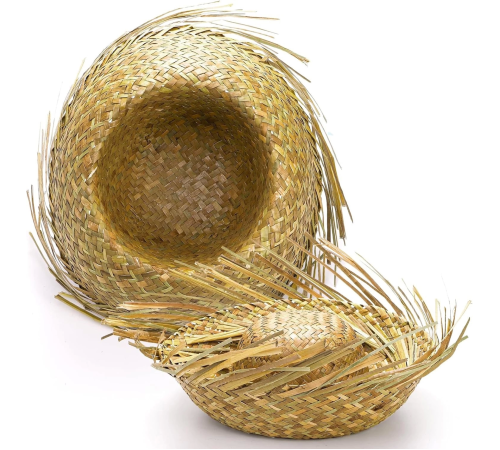 Tropikal Parti Naturel Hasır Hawaii Şapkası 13x36 Cm Tropikal Parti Naturel Hasır Hawaii Şapkası 13x36 Cm