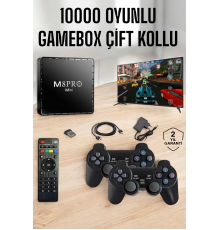 TV Box Çift Oyun Kollu 10000 Oyunlu Atari
