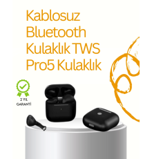 TWS Pro 5 Bluetooth Kulaklık – Gelişmiş Ses Teknolojisi ve Uzun Batarya Ömrü