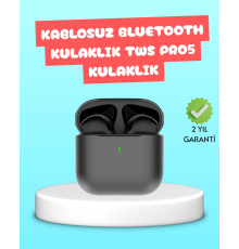TWS Pro 5 Bluetooth Kulaklık – Kablosuz ve Şarj Kutulu Tasarım