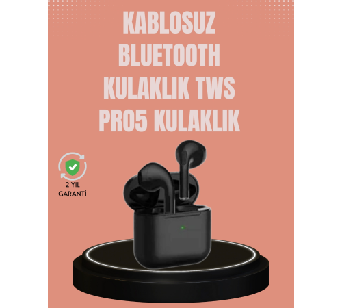 TWS Pro 5 Kulaklık – Uzun Süreli Kullanım İçin Yüksek Batarya Performansı