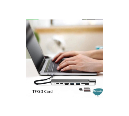 Type-c To Hdtv Multifunction Adapter 8 Port Kablo
