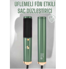Üflemeli Fön Tarak Düzleştirici Seramik Kaplama Elektriklenme Karşıtı