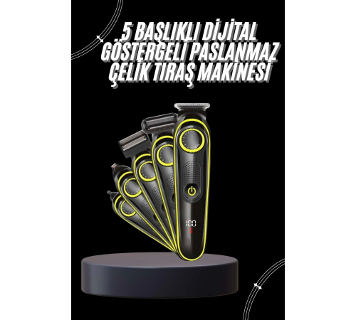 Unısex Çok Fonksiyonlu Bakım Seti Led Göstergeli Tıraş Makinesi Saç Sakal Vücut Unısex Çok Fonksiyonlu Bakım Seti Led Göstergeli Tıraş Makinesi Saç Sakal Vücut