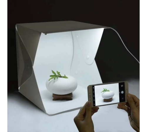 Ürün Çekim Çadırı Mini Fon Fotoğraf Stüdyosu Ledli Işık Perdesi