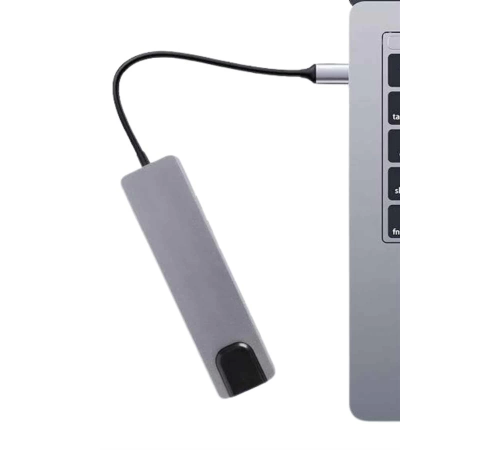 Usb Type-c Hub Dönüştürücü Çevirici Çoklayıcı Macbook Çevirici 8 Portlu