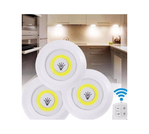 Uzaktan Kumandalı 3 Lü Spot Led Lamba Kablosuz Pilli Işıldak Uzaktan Kumandalı 3 Lü Spot Led Lamba Kablosuz Pilli Işıldak
