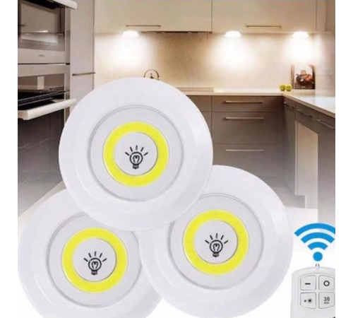 Uzaktan Kumandalı Yapışkanlı Led Spot Lamba Wt-364 Uzaktan Kumandalı Yapışkanlı Led Spot Lamba Wt-364