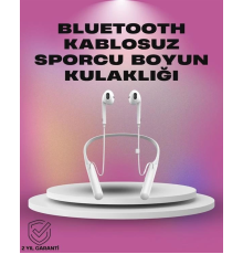 Uzun Pil Ömürlü Kablosuz Kulaklık – Boyun Askılı, 100 Saat Kullanım