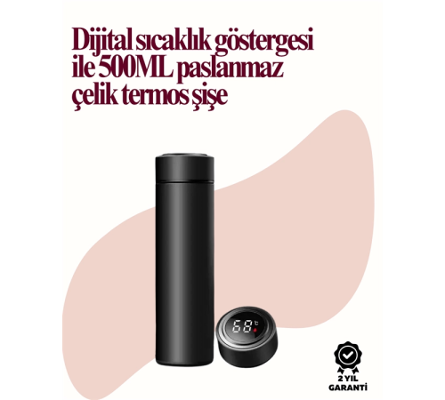 Uzun Süre Isı Koruma Sağlayan Dijital Göstergeli Termos Uzun Süre Isı Koruma Sağlayan Dijital Göstergeli Termos