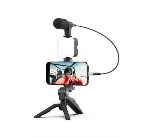 Video Making Kit Telefon Tutucu Vlog Video Mini Led Işıklı Video Making Kit Telefon Tutucu Vlog Video Mini Led Işıklı