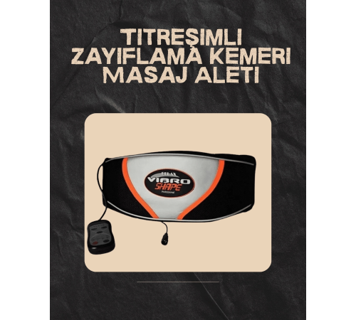 Vücut Şekillendirici Titreşimli Zayıflama Kemeri – Masajlı Göbek Eritme
