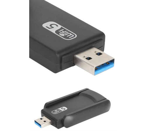 Wifi Adaptörü Bt5.0 Wifi 2'si Bir Arada Çift Bantlı Çift Anten Wifi Adaptörü Bt5.0 Wifi 2'si Bir Arada Çift Bantlı Çift Anten