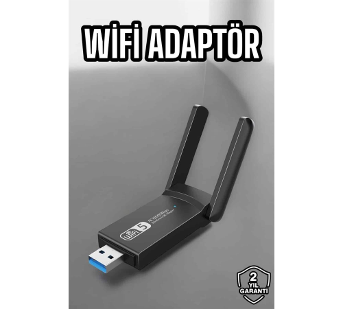 Wifi Alıcı Wifi Adaptörü USB Girişli 3.0 Wifi Alıcı Wifi Adaptörü USB Girişli 3.0
