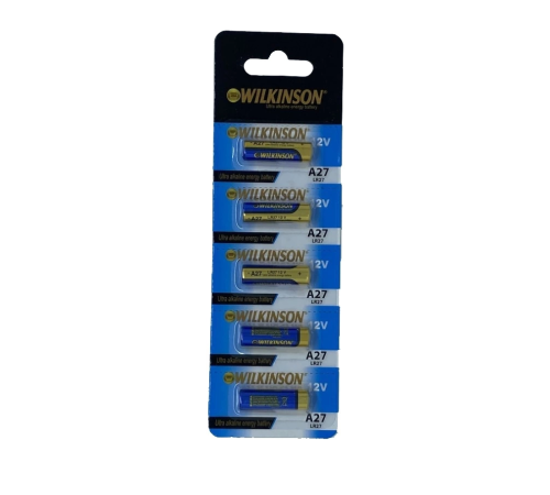 Wilkinson 27a Mn27 12v Alkalin Pil Kepenk Anahtar Pili Beşli Paket Wilkinson 27a Mn27 12v Alkalin Pil Kepenk Anahtar Pili Beşli Paket