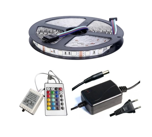 Winboss 5mt Rgb Şerit Led Slikonlu Adaptör Uzaktan Kumanda Tak Çalıştır Winboss 5mt Rgb Şerit Led Slikonlu Adaptör Uzaktan Kumanda Tak Çalıştır