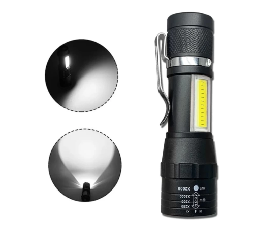 Wuben Wb-017 Zoomlu Şarjlı Cob Led Güçlü El Feneri Wuben Wb-017 Zoomlu Şarjlı Cob Led Güçlü El Feneri